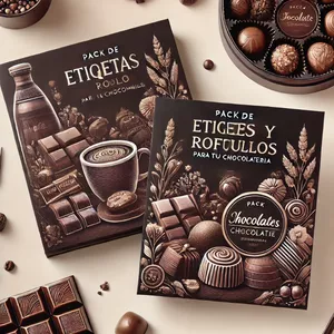 Imagen de portada para Ebook Pack de Etiquetas y Rótulos Profesionales para tu Chocolateria