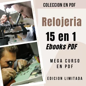 Imagen de portada para Ebook Libros de RELOJERIA | Curso digital de RELOJERIA | 15 ebooks PDF