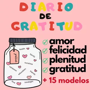 Imagen de portada para Ebook Diario de Gratitud - 17 Modelos para Reflexionar y Crecer