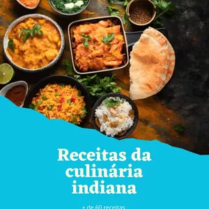 Imagem de capa para o Ebook Receitas da culinária indiana