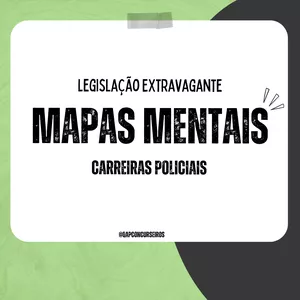 Imagem de capa para o Ebook Mapas Mentais de Legislação Extravagante
