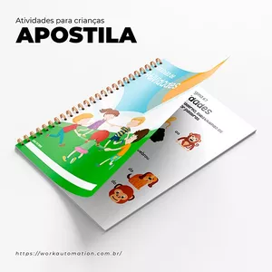 Imagem de capa para o Ebook Cartilha de atividades prontas para impressão