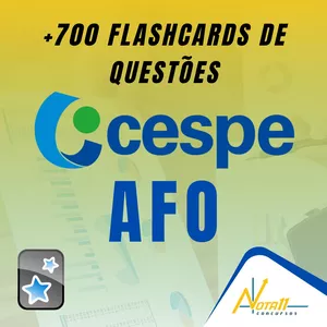 Imagem de capa para o Curso online Nota11 - 766 Flashcards (Anki) Comentados de AFO da Banca CESPE