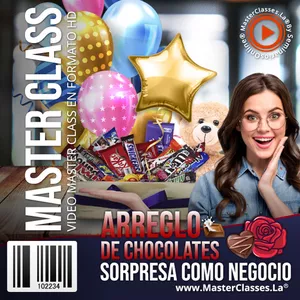Imagen de portada para Curso online Arreglo de Chocolates Sorpresa Como Negocio