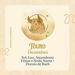 Imagem de capa para o Curso online TOURO ♉️ Dezembro 💛 Aprofundamento com Florais de Bach