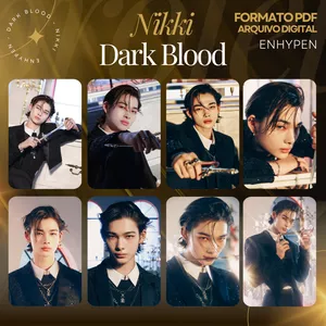 Imagem de capa para o Curso online PHOTOCARDS PDF DIGITAL NIKKI DARK BLOOD - ENHYPEN 