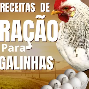 Imagem de capa para o Ebook 10 Receitas de Ração Caseira para Galinhas