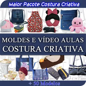 Imagem do curso Pacote de moldes e videos costura criativa