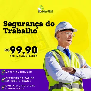 Imagem de capa para o Curso online Segurança do Trabalho