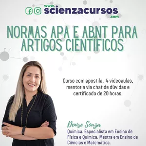 Imagem de capa para o Curso online NORMAS APA E ABNT PARA ARTIGOS CIENTÍFICOS