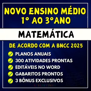 Imagem do curso MATEMÁTICA - Planejamentos e Atividades - Novo Ensino Médio 2025