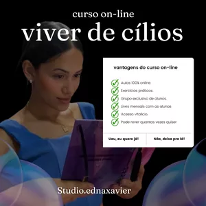 Imagem de capa para o Curso online Curso viver de cílios 