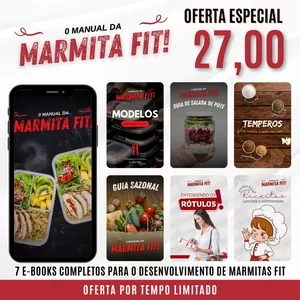 Imagem de capa para o Ebook Manual da Marmita Fit