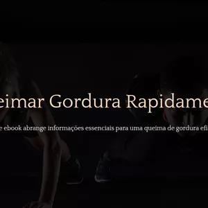 Imagem de capa para o Ebook Queimar Gordura Rapidamente