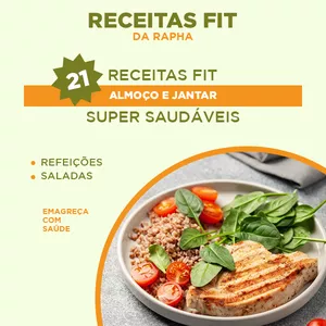 Imagem de capa para o Ebook 21 receitas Fit para Almoço e Jantar