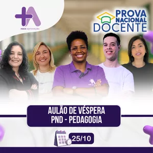 Imagem de capa para o Curso online Aulão de Véspera +Aprovação - PND