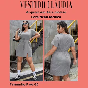 Imagem de capa para o Ebook Molde vestido lorena