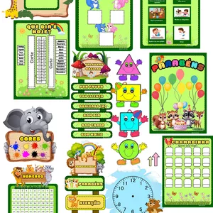 Imagem de capa para o Ebook Decoração de sala de aula- FLORESTA ENCANTADA 