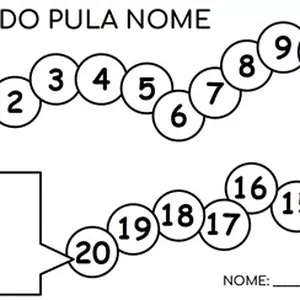 Imagem de capa para o Ebook Jogo do Pula Nome - 2 modelos