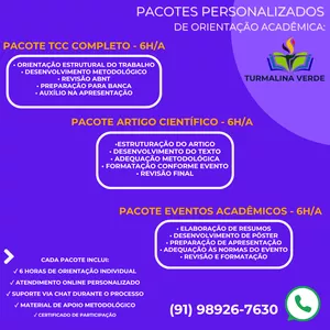 Imagem de capa para o Curso online PACOTES PERSONALIZADOS DE ORIENTAÇÃO ACADÊMICA: