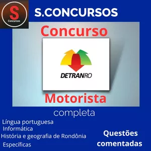 Imagem de capa para o Ebook MOTORISTA- DETRAN-RO