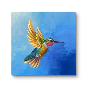 Imagem de capa para o Ebook Aprenda a pintar um beija-flor de forma realista e contemporânea