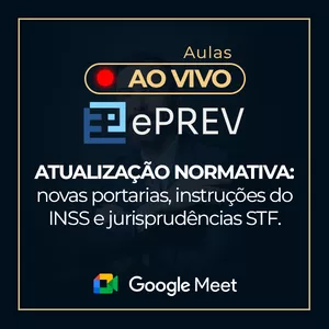 Imagem de capa para o Curso online AULAS AO VIVO ePREV