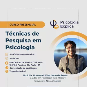Imagem de capa para o Evento presencial Técnicas de Pesquisa em Psicologia
