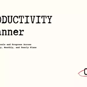 Cover image for Ebook Productivity Planner 