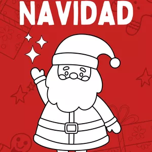 Imagen de portada para Ebook Libro para colorear de Navidad