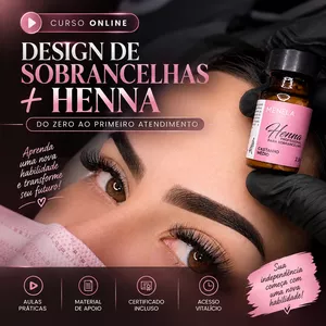 Imagem de Design de Sobrancelhas + Henna do Zero criado por Júnior Santana na hotmart