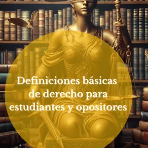 Imagen de portada para Ebook Definiciones básicas de derecho para estudiantes y opositores