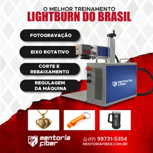 Curso MENTORIA FIBER - LIGHTBURN PARA FIBER LASER