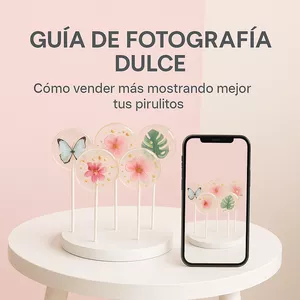 Imagen de portada para Ebook Guía de Fotografía Dulce – Cómo vender más mostrando mejor tus pirulitos