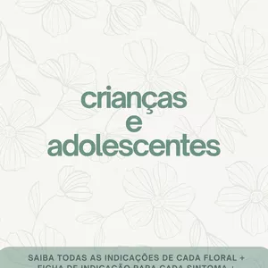 Imagem de capa para o Ebook Florais de Bach para crianças e adolescentes