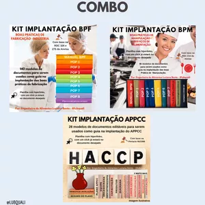 Imagem principal do produto Combo BPF,  BPM e o APPCC.