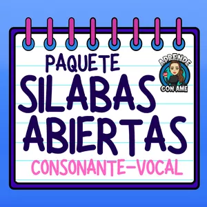 Imagen de portada para Curso online Paquete Creciente - Sílabas abiertas