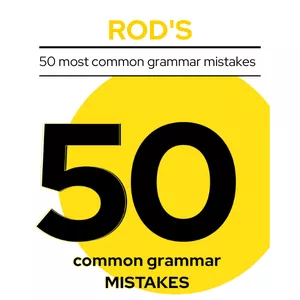 Cover image for Ebook 50 most common GRAMMAR MISTAKES in English 🇺🇸🇬🇧