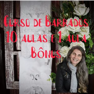 Curso BARRADOS EM PANOS DE COPA  EXCLUSIVOS COM CRIANDO ARTE