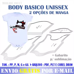 Imagem de capa para o Ebook Molde digital para body basico