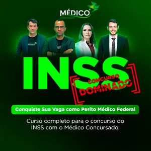 Imagem de capa para o Curso online Médico INSS: Curso Preparatório Completo com específicas e inespecíficas. Seja Perito Federal com o MedicoConcursado®