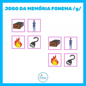 Imagem de capa para o Ebook Jogo da Memória Fonema /g/