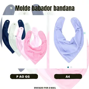 Imagem de capa para o Ebook Babador bandana 