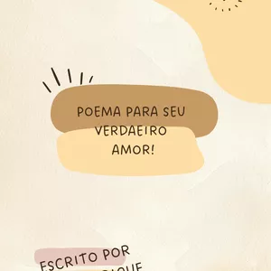 Imagem de capa para o Ebook Poema para seu verdadeiro amor !