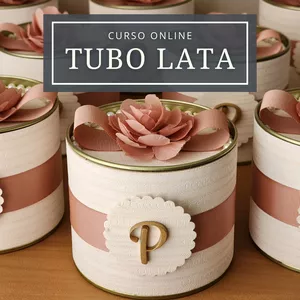 Imagem de capa para o Curso online Tubo Lata Personalizada  - TURMAS 2025