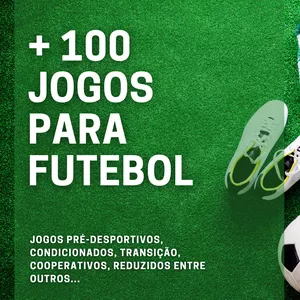 Imagem de capa para o Ebook + 100 JOGOS PARA FUTEBOL