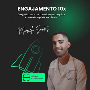 Imagem de capa para o Ebook ENGAJAMENTO 10K  O segredo para transformar seguidor em cliente!