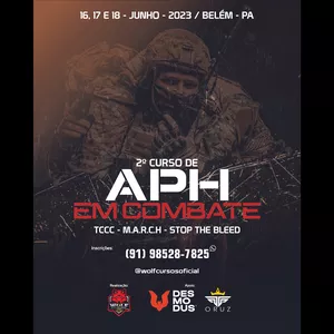 Imagem de capa para o Evento presencial Curso APH EM COMBATE