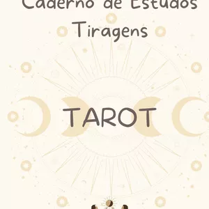 Imagem de capa para o Ebook Caderno de estudos de tiragens de Tarot