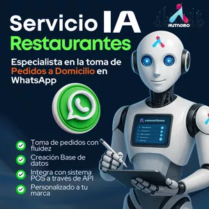 Imagen de portada para Curso online IA para Restaurantes | Toma Pedidos por WhatsApp
